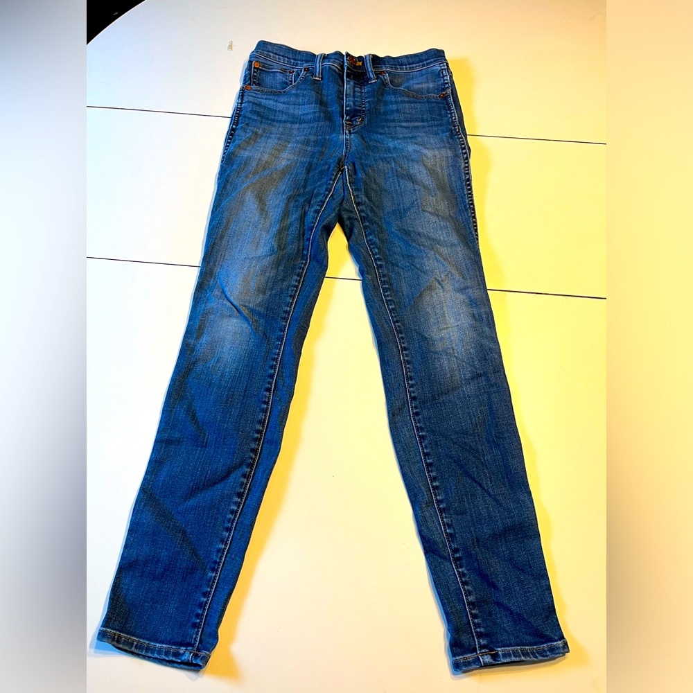 Classic Blue Women's Jeans madewell high rise skinny
